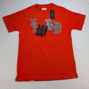 FWRD Denim Men's T‑Shirt 2XL Orange Gothic Logo New